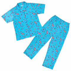 Japan Sanrio Short Sleeve Shirt Pajamas (L) - Hangyodon : Light Blue