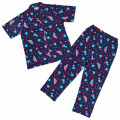 Japan Sanrio Short Sleeve Shirt Pajamas (M) - Hangyodon : Navy - 1