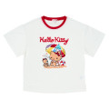Japan Sanrio Short Sleeve T-shirt Pajamas (L) - Hello Kitty : Tanned White - 2