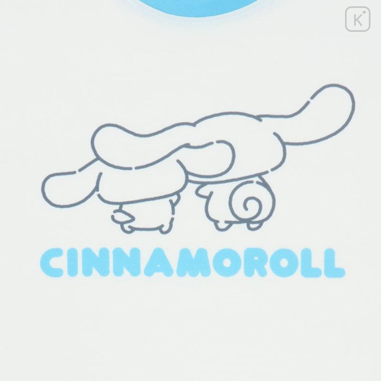 Japan Sanrio Short Sleeve T-shirt Pajamas (M) - Cinnamoroll : Light Blue - 4