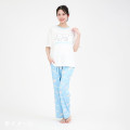 Japan Sanrio Short Sleeve T-shirt Pajamas (L) - Cinnamoroll : Light Blue - 6