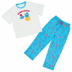 Japan Sanrio Short Sleeve T-shirt Pajamas (L) - Hangyodon : Light Blue
