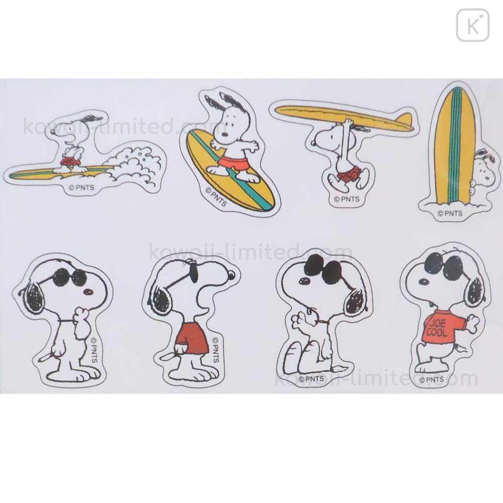 Japan Peanuts Clear Plump 3D Sticker - Snoopy : Joe Cool