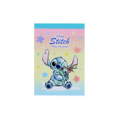 Japan Disney Mini Notepad - Scrump & Stitch : Watercolor Hug