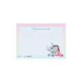 Japan Disney Mini Notepad - Scrump & Stitch : Watercolor Hug - 3