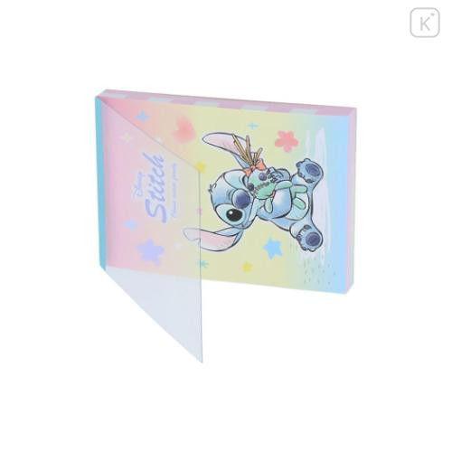 Japan Disney Mini Notepad - Scrump & Stitch : Watercolor Hug - 4