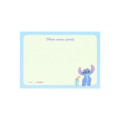 Japan Disney A6 Notepad - Scrump & Stitch : Lilo Blue - 4