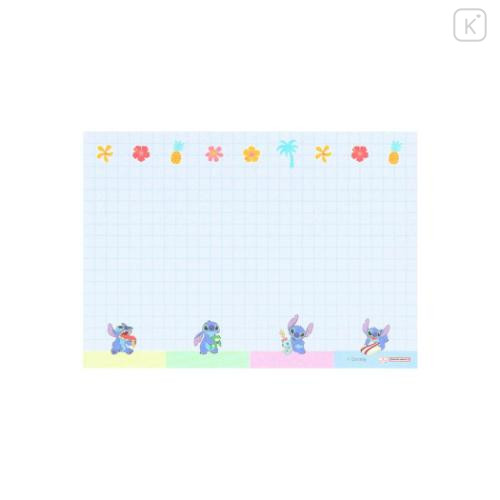 Japan Disney A6 Notepad - Scrump & Stitch : Lilo Blue - 5
