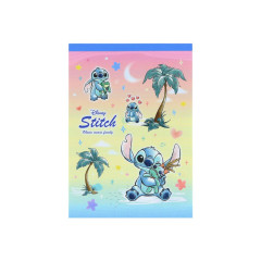Japan Disney A6 Notepad - Scrump & Stitch : Watercolor Hug