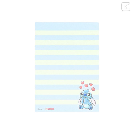 Japan Disney A6 Notepad - Scrump & Stitch : Watercolor Hug - 2