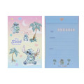 Japan Disney Letter Envelope Set - Scrump & Stitch : Watercolor Hug - 2