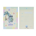 Japan Disney Letter Envelope Set - Scrump & Stitch : Watercolor Hug - 3