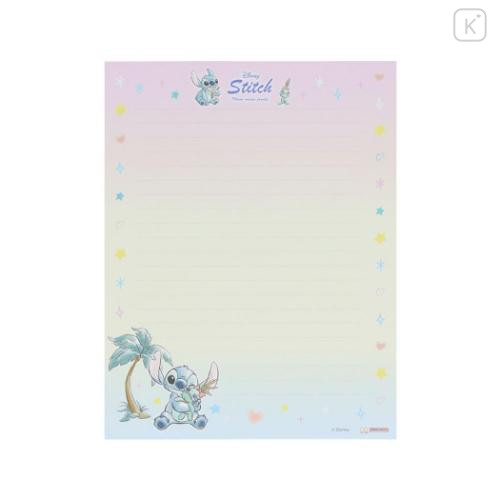 Japan Disney Letter Envelope Set - Scrump & Stitch : Watercolor Hug - 4