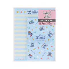Japan Disney Letter Envelope Set - Scrump & Stitch : Lilo Blue