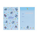 Japan Disney Letter Envelope Set - Scrump & Stitch : Lilo Blue - 2