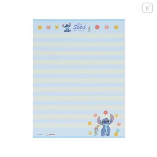 Japan Disney Letter Envelope Set - Scrump & Stitch : Lilo Blue - 4