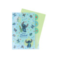 Japan Disney 5 Pockets A4 Index Holder - Scrump & Stitch : Lilo Blue - 3