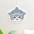 Japan Mofusand Die-cut Fluffy Floor Mat - Whale Shark Cat - 3