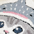 Japan Mofusand Die-cut Fluffy Floor Mat - Whale Shark Cat - 4