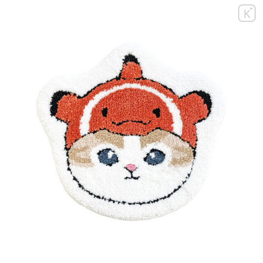 Japan Mofusand Die-cut Fluffy Floor Mat - Clownfish Cat - 1