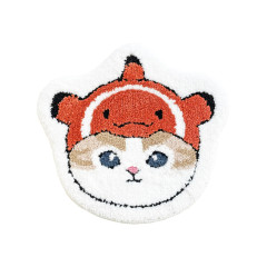 Japan Mofusand Die-cut Fluffy Floor Mat - Clownfish Cat