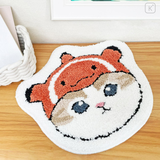 Japan Mofusand Die-cut Fluffy Floor Mat - Clownfish Cat - 2