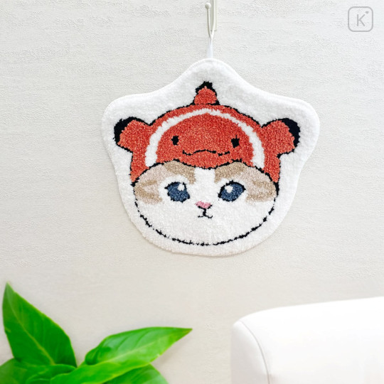 Japan Mofusand Die-cut Fluffy Floor Mat - Clownfish Cat - 3