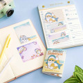 Japan Mofusand Mofumofu Marche Flip Memo Sticky Notes - Cat Shark Hello Summer - 2