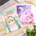 Japan Mofusand A4 Clear File - Cat Shark Hello Summer - 2
