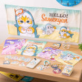Japan Mofusand A4 Clear File - Cat Shark Hello Summer - 3