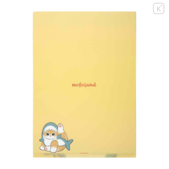 Japan Mofusand A4 Clear File - Cat Shark Hello Summer - 4