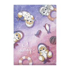 Japan Mofusand A4 Clear File - Cat Shark Hello Summer Just Chilling
