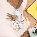 Japan Mofusand Multi-coil Spring Smartphone Strap Keychain - Cat Shark Ready To Go - 3