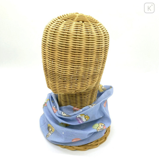 Japan Mofusand Neck Gaiter - Cat Nyan Macaron Blue - 2