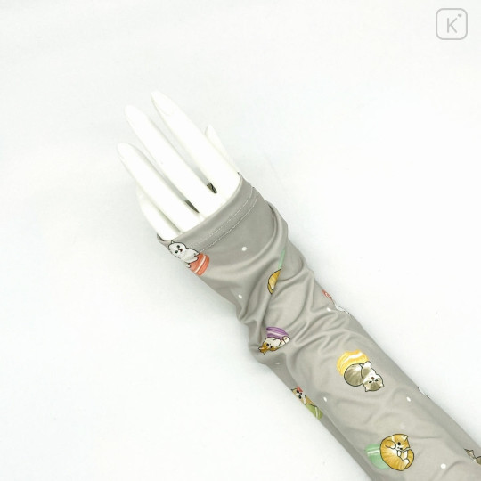 Japan Mofusand Arm Cover - Cat Nyan Macaron Grey - 2