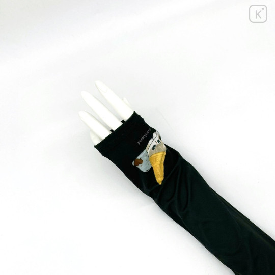Japan Mofusand Arm Cover - Cat Ice Cream Nyan Black - 2