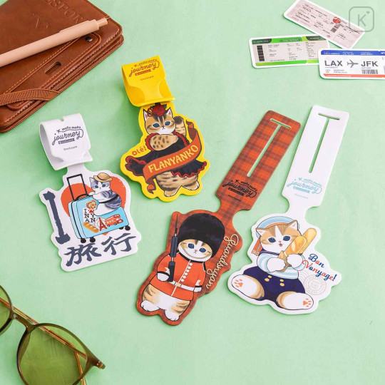 Japan Mofusand Luggage Tag - Mofumofu Journey Parisian French Bread Nyan France Paris - 2