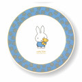 Japan Miffy Porcelain Plate - Miffy : 70th Anniversary Blue Flower Gold - 1