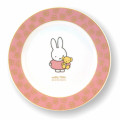 Japan Miffy Porcelain Plate - Miffy : 70th Anniversary Pink Flower Gold - 1