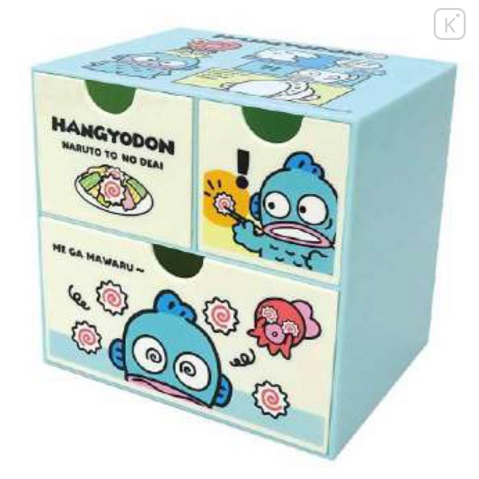 Japan Sanrio Chest Drawer - Hangyodon : Mint - 1