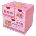 Japan Sanrio Chest Drawer - Hello Kitty : Gogo Gal Collection Tan Leopard Pink - 1
