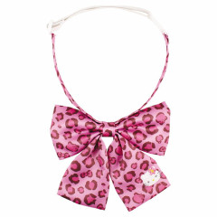Japan Sanrio Uniform Style Neck Ribbon - Hello Kitty : Leopard Pink Y2K
