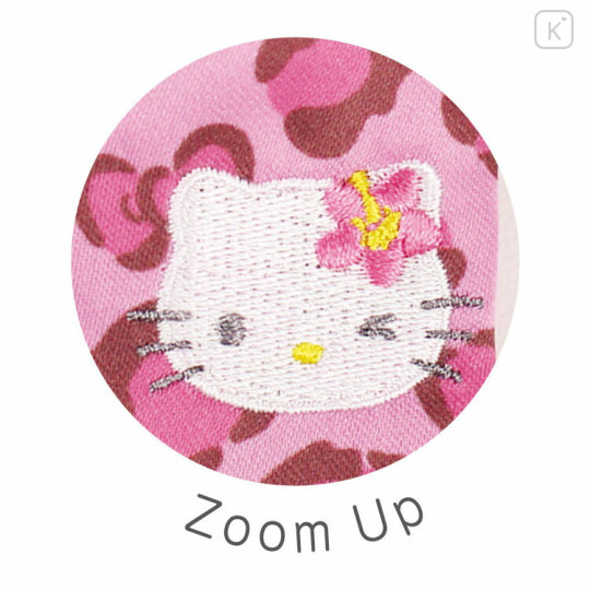 Japan Sanrio Uniform Style Neck Ribbon - Hello Kitty : Leopard Pink Y2K - 2