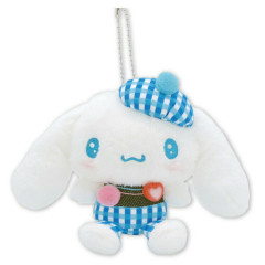 Japan Sanrio Mascot Holder - Cinnamoroll : Gingham Denim