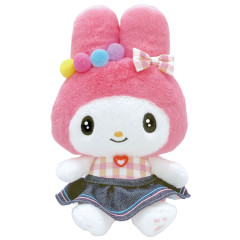 Japan Sanrio Plush Toy (S) - My Melody : Gingham Denim