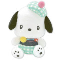 Japan Sanrio Plush Toy (S) - Pochacco : Gingham Denim - 1