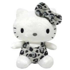 Japan Sanrio Sitting Plush Toy - Hello Kitty : Leopard Grey