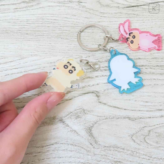 Japan Crayon Shin-chan Acrylic Keychain 3 Charm - Shinnosuke Nohara : Cosplay B - 2
