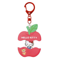 Japan Sanrio Acrylic Keychain - Hello Kitty & Tiny Chum : Playful Apple