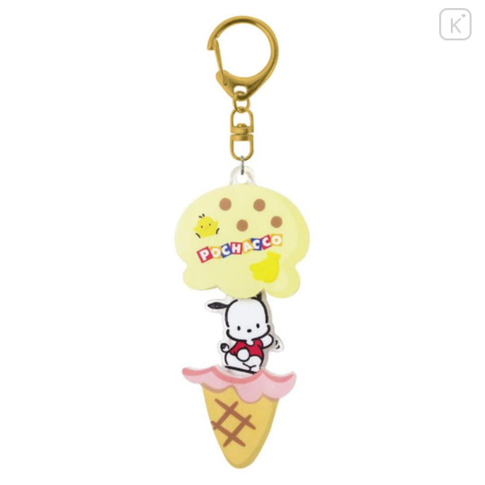 Japan Sanrio Acrylic Keychain - Pochacco : Playful Ice Cream - 1